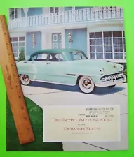 1954 DESOTO HUGE PRESTIGE 20-pg CATALOG Brochure CONVERTIBLE Fire Dome V-8 Xlnt