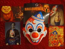 RARE YOUNG MICHAEL MYERS CLOWN MASK HALLOWEEN DISPLAY PROP HORROR COSTUME -CHILD