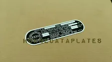 DODGE TRUCKS DATA PLATE 1951 1952 1953 1954 1955 1956 POWER WAGON ID TAG