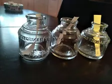 Three 1920s Watermans Ink Bottles For Sale