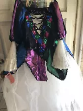 Mardi Gras Festival Dress Used Rental Costume Size Medium