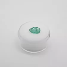 Estate $2000 1.33ct Pear Cut Colombian Emerald LOOSE GEM