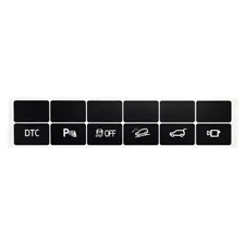 Replacement Dash Button Stickers DTC Traction Control For X5 2006-2013