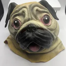 Accoutrements Halloween Costume Pug Dog Latex Mask Vintage