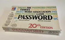 Vintage PASSWORD 20th Edition Board Game - Milton Bradley Gameshow 1978 Sealed