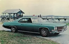 1971 Buick LeSabre Custom Sport Coupe Advertising Car Automobile Postcard