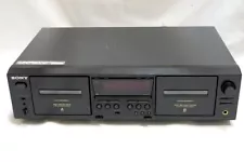 SONY TC-WE475 Twin Reverse Cassette Deck 2001 100V 4.2KG TESTED Japan USED Good