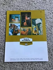 1970 Yale Automatic fork lift sales literature.