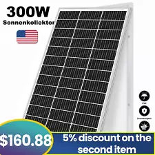 300W Watt Mono Solar Panel 12V Charging Off-Grid Battery Power RV Home Boat Camp