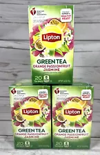 Lipton Green Tea Orange Passionfruit Jasmine 20 Bags (3 Pack) BB:3/15/25