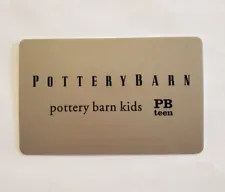 Pottery Barn Gift Card No $ Value Collectible