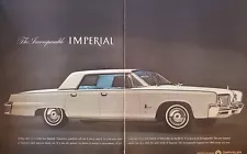 Ad Chrysler '64 Imperial 2pg Auto Car 1963 Print Advertisement Luxury 4 Dr Sedan