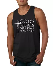 Gods Children Are Not For Sale Cross Men Tank Top