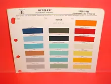 1959 1960 1961 DODGE PICKUP TRUCK SWEPTSIDE POWER WAGON PANEL VAN PAINT CHIPS