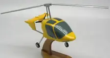 Xenon Gyrocopter Helicopter Wood Model Replica Large Free Shipping