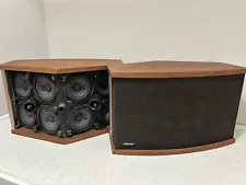 Vintage Bose 901 Series V Direct Reflecting Speaker Pair Wood Grain | Tested