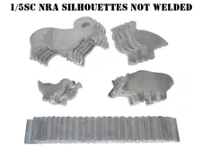 1/5sc. NRA/IHMSA Metallic Silhouette Targets - 20pc Small Bore Rifle Knock-overs