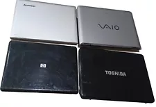 Laptops Lot of 4 for Sale. Lenovo, Toshiba HP & Sony X Parts or Scrap Pre-owned