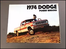 1974 Dodge Power Wagon Pickup Truck Ram Vintage Car Sales Brochure Catalog