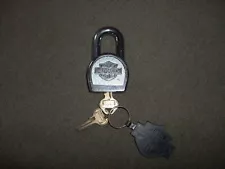 Harley Davidson Padlock Never Used 2 Keys Master Lock Limited Edition