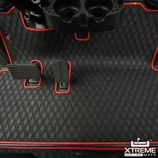 Xtreme Mats EZGO Golf Cart Mat, Full Coverage Floor Liner RED Fits RXV 2008-2022 (For: EZ Go RXV)