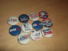 Hillary Clinton 2016 election campaign buttons badges pins democrat president