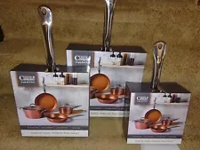 Copper Cuisine & Co. Cookware (3 Pc) Brand New In Original Boxes MAKE AN OFFER