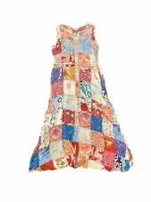 Funky Stuff Ladies Patchwork Hippie Summer Boho Dress - Size LXL