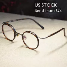 Retro Round Men's Eyeglasses Frame John Lennon women dark tortoise round glasses