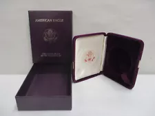 EMPTY BOX for United States American Silver Eagle 1 oz Proof Coin 1986-1993