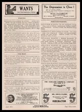 1931 Drug Store For Sale Arthur Nevins Modesto Illinois Classified Print Ad