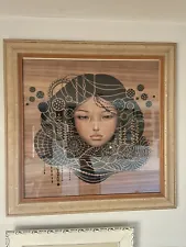 Audrey Kawasaki - 2012 - "You Come First" Giclee Print S&N FRAMED RARE Girl