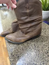 smoky mountain boots brown leather 9.5