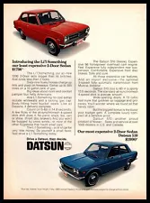 1970 Datsun 1200 2-Door Sedan $1736 & Datsun 510 2-Door Sedan $1990 Print Ad