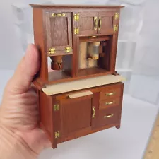 Artisan Dollhouse Miniature Hoosier Bakery Cabinet 1/12 Scale 029