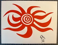 Alexander Calder Flying Colors Collection, 1975 signed lithograph