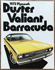 PLYMOUTH 1972 USA Car Sales Brochure #81-505-2024 Duster VALIANT Barracuda