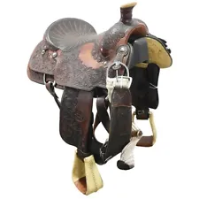 Used 16.5" Billy Hogg Calf Roping Saddle Code: U165HOGGCR78FL