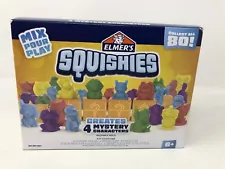 Elmers Squishies Kids Activity Kit, DIY Squishy Toy Kit Creates 4 Mystery Char