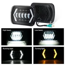 7x6" LED Headlight Hi-Lo Halo DRL For Chevy Express Cargo Van 1500 2500 3500 (For: 1999 Chevrolet Express 1500)