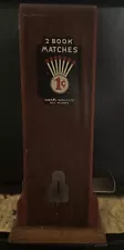 1930s Antique Countertop Penny Matchbook Vending Machine WORKS- Hawkeye Novelty