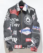 Supreme × Thrasher 15SS Work Jacket Black Size S From Japan