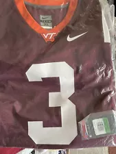 NCAA* Virginia Tech Nike Men’s Game Jersey Size -XL # 3 $90. Nice NWTs