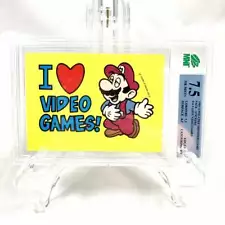 Nintendo Game Pack O-Pee-Chee I Love Video Games MNT 7.5 Sticker Topps PSA 1989