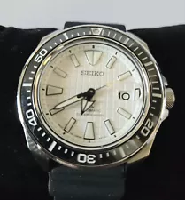 Seiko King Samurai Prospex Diver's Watch White Waffle Dial SRPE37