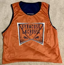 Men’s Large- Nike Team Syracuse Orange Team Issued Lacrosse Jersey Reversible