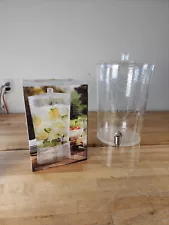 2.9 Gallon Acrylic Drink Beverage Dispenser Clear Plastic Dishwasher Safe