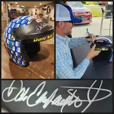 AUTOGRAPHED DALE EARNHARDT JR FULL SIZE SUPERMAN HELMET Nascar Simpson AC Delco