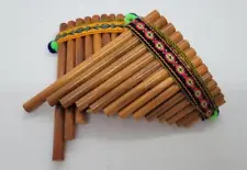 Artisan Pan Flute From Peru Made It of Bamboo For Beginners