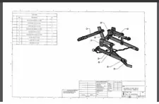 Bolens tractor 3 point hitch blueprint 18086-01 fabricate your own hitch